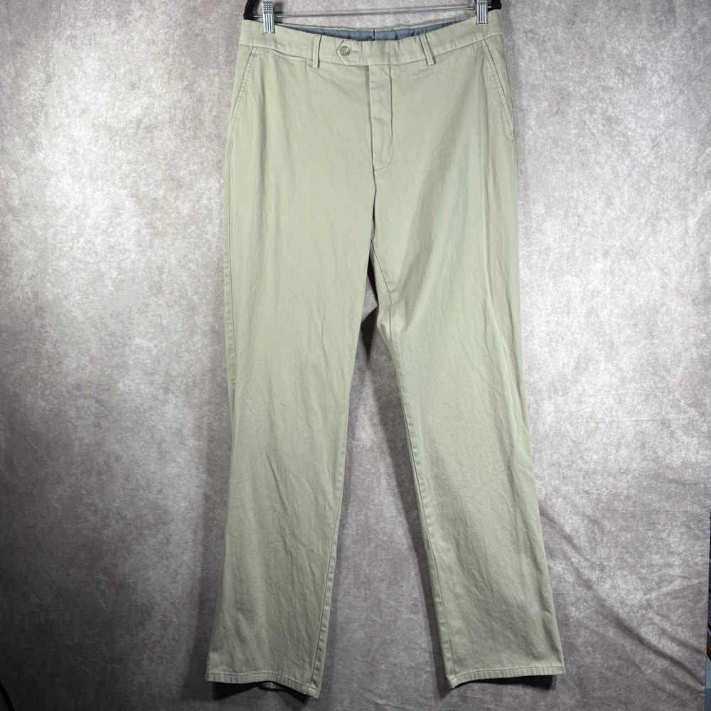 Ballin Mansfield Pants Mens Size 34 Tan Khaki Chino Relaxed Fit Straight Preppy